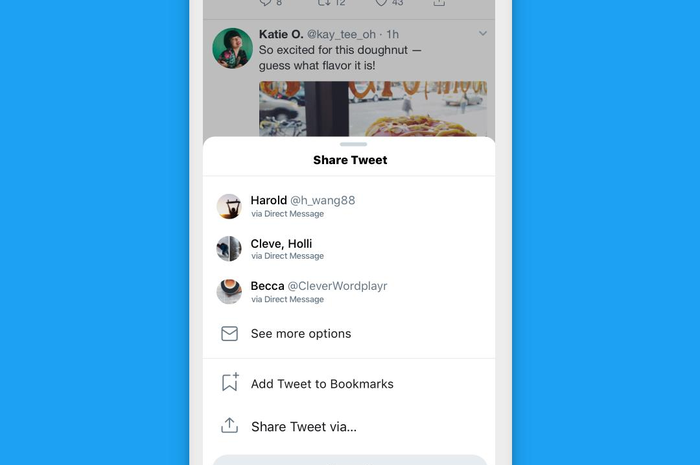 Aplikasi Twitter di iOS