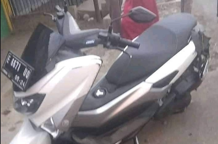 Yamaha NMAX hancur bagian belakang terlibat kecelakaan maut di Ciamis, Jabar.