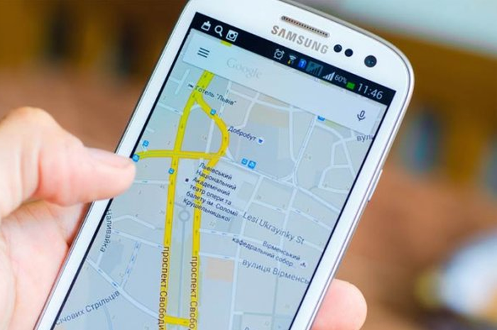 Ilustrasi penggunaan google maps