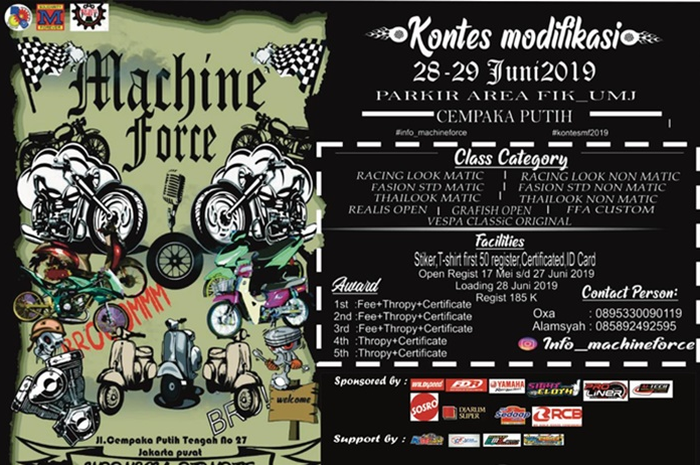 Machine Force 2019 bakal digelar akhir bulan Juli 2019