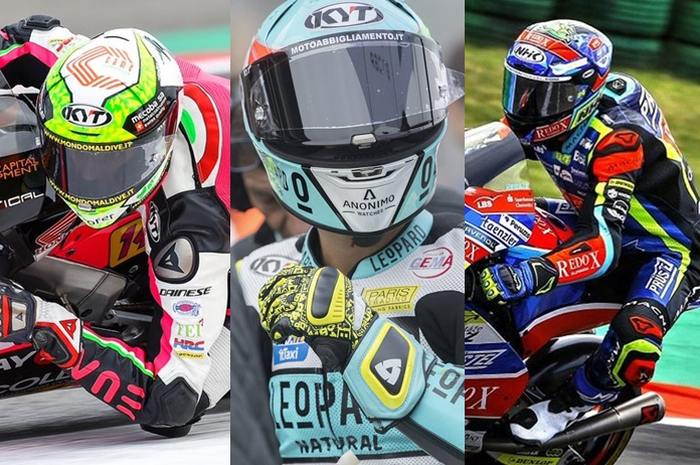 Podium Moto3 Belanda 2019 dikuasai helm merek Indonesia