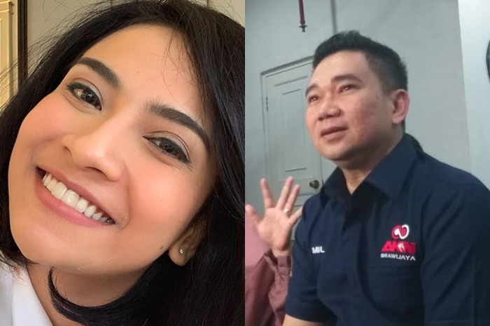 Kolase foto Vanessa Angel dan Milano Lubis.
