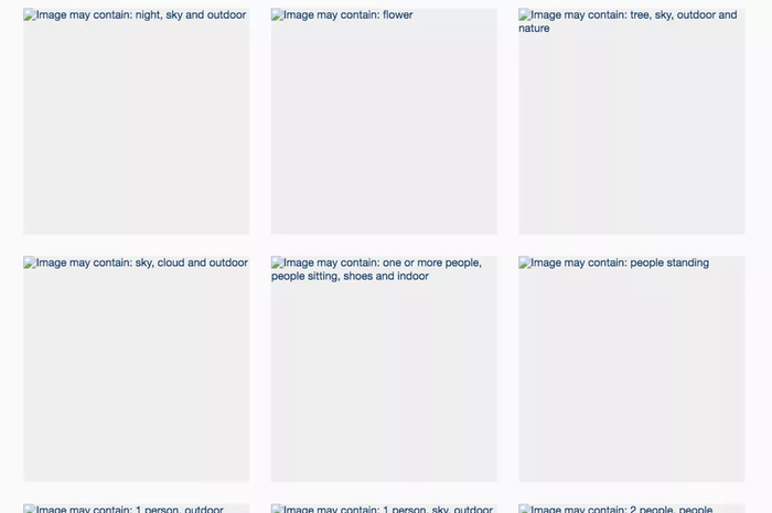 Contoh gambar yang dianalisis AI saat Facebook dan Instagram down