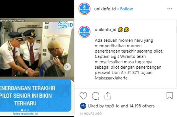 Viral Video Penerbangan Terakhir Seorang pilot Senior, Sungguh Terharu!