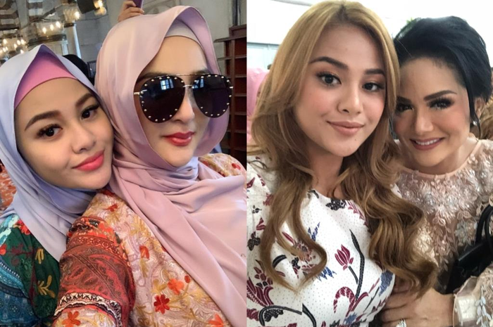 Aurel Hermansyah bersama Krisdayanti dan Ashanty