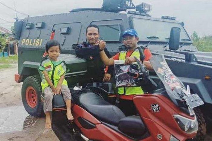 Lilik Gunawan turing ke Makkah naik Yamaha NMAX modifikasi