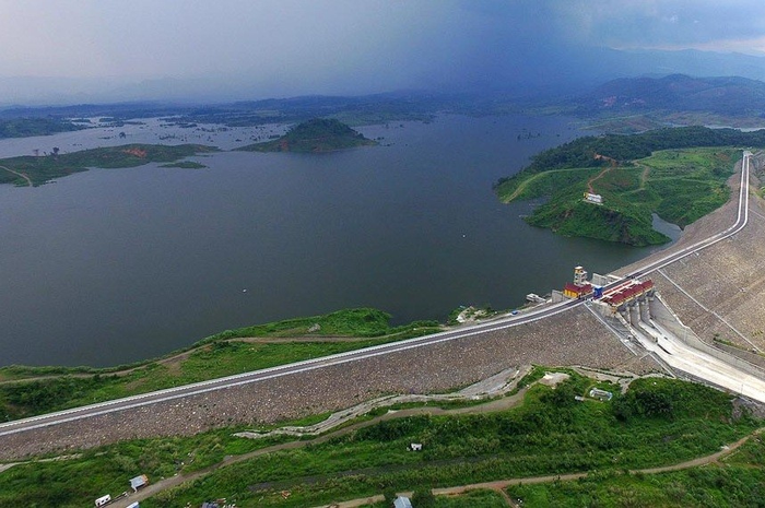 foto udara Waduk Jatigede