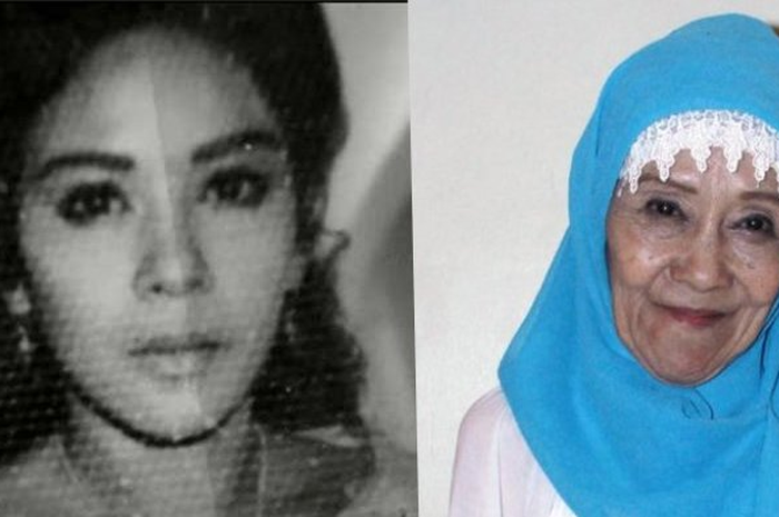 Laila Sari Saat masih muda dan di usia lanjut.