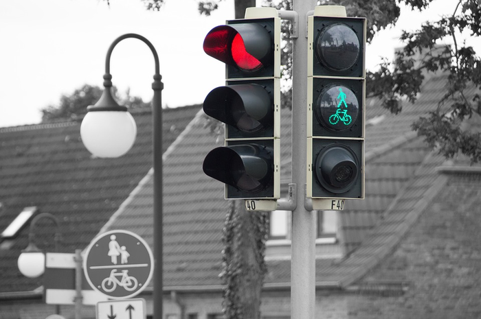 Ilustrasi lampu merah