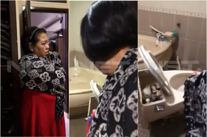Nunung tunjukkan tempatnya membuang sabu miliknya