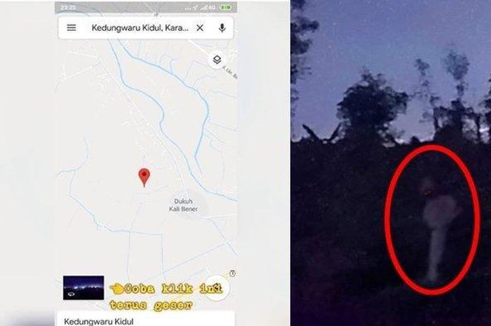 Penampakan pocong di Google Maps viral di media sosial