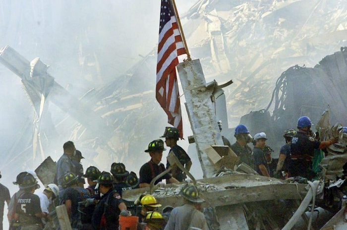 Ilustrasi tragedi Menara JKembar WTC 11 September 2001