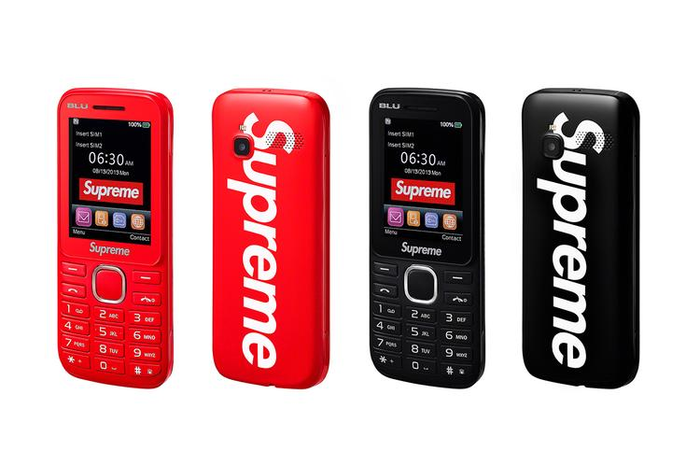 Supreme x BLU 'burner phone'