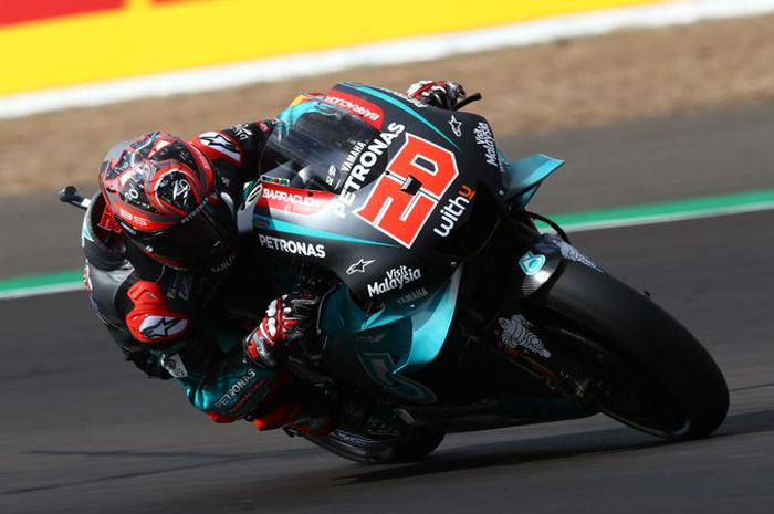 Fabio Quartararo tercepat di FP3 kalahkan Valentino Rossi di detik-detik akhir sesi FP3 MotoGP Inggris 2019