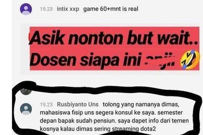 Komentar viral Dosen UNS tegur mahasiswanya