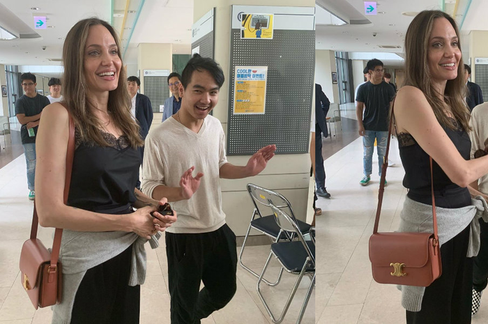 Angelina Jolie mengantar Maddox kuliah