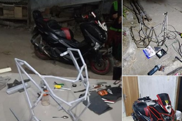 Crash bar rakitan Ulum Maulany.