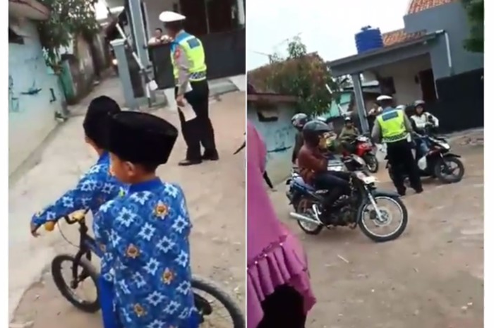 Cuplikan video razia di gang sempit