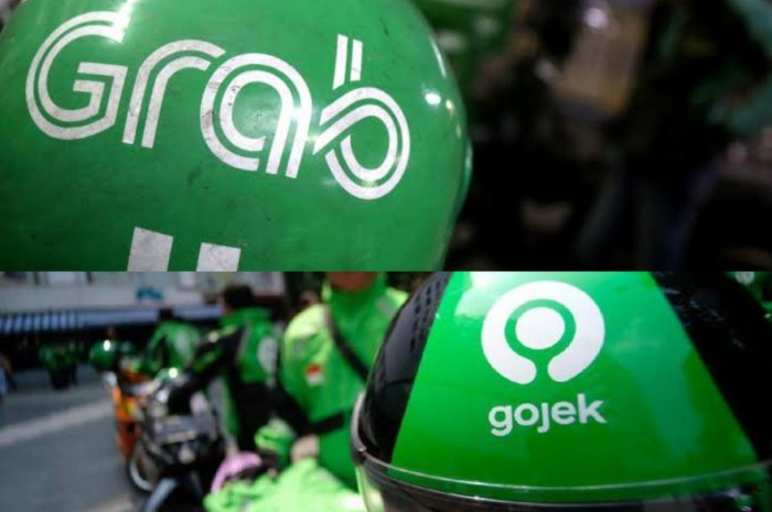 Gojek dan Grab terus bersaing untuk menguasai pasar.