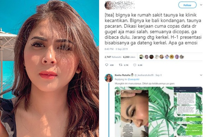 Kesha Ratuliu di Twitter