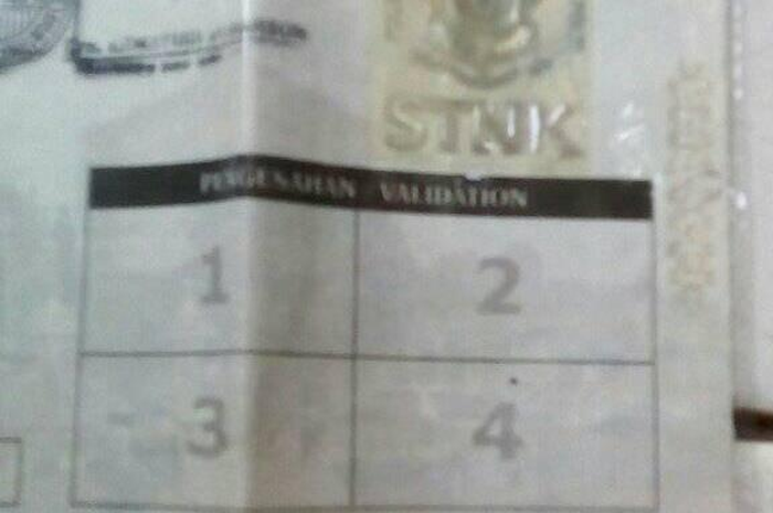 Kolom pengesahan STNK belum distempel bisa kena tilang. Gimana dengan STNK baru?