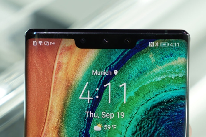 Tampilan notch Huawei Mate 30 Pro