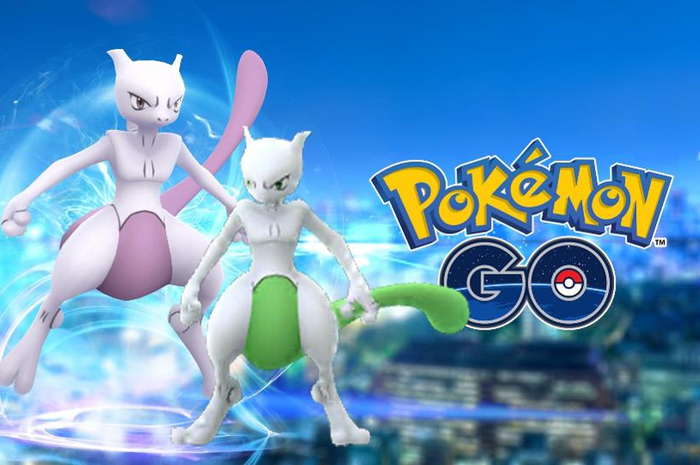 Mewtwo dan shiny Mewtwo di Pokémon GO