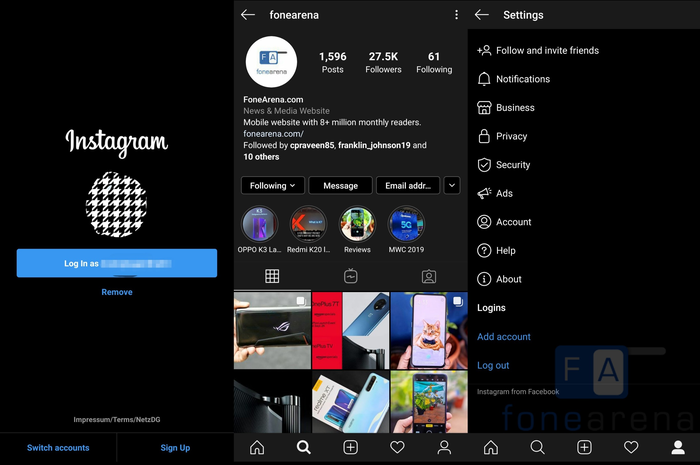 Instagram Dark Mode