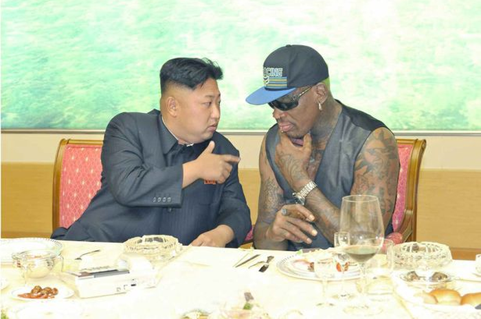 Kim Jong Un sangat mencintai basket dan menjalin pertemanan dengan Dennis Rodman