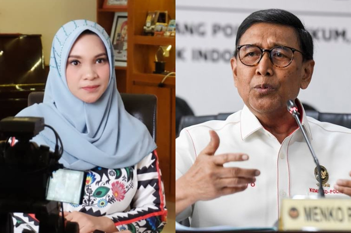 Hanum Rais (kiri) Wiranto (kanan)