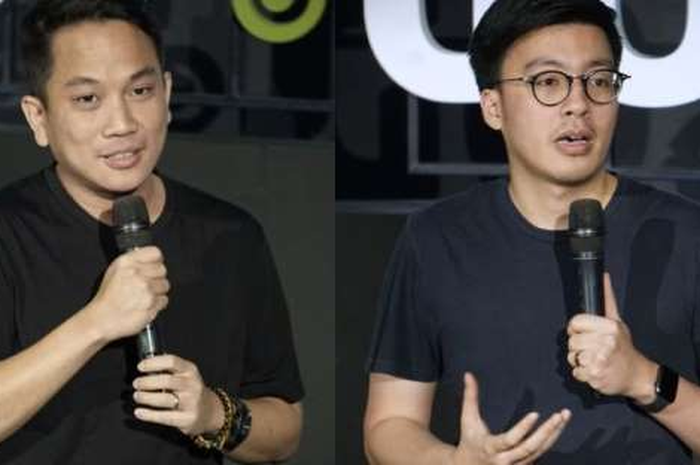 Andre Soelistyo dan Kevin Aluwi  (ki-ka) sebagai co- CEO baru Gojek