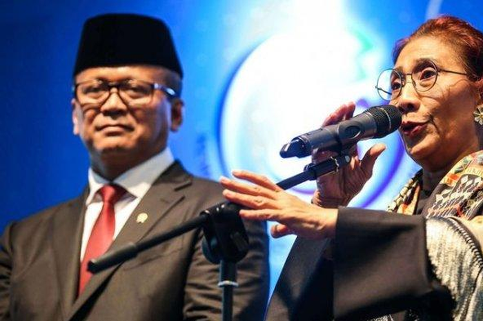 Susi Pudjiastuti dan Edhy Prabowo