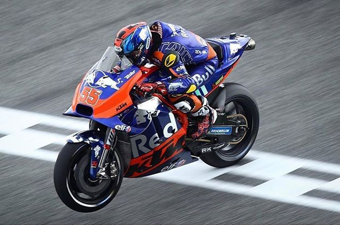 Hafizh Syahrin balap menggunakan KTM RC16 di MotoGP Malaysia 2019