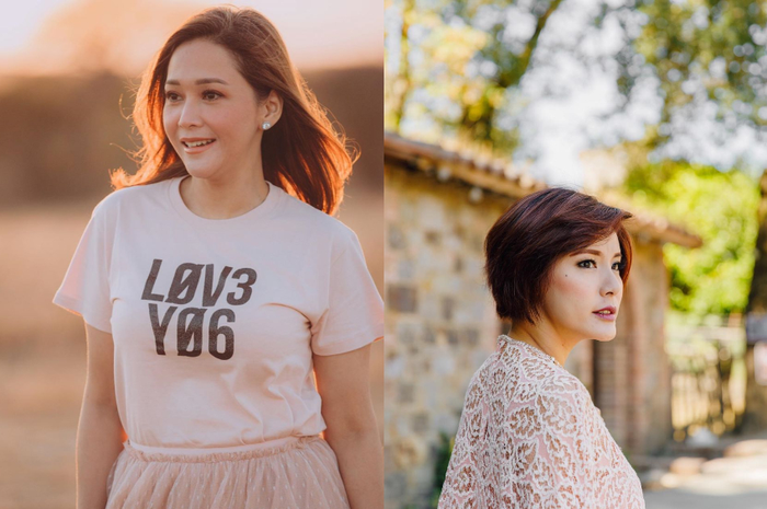 Kolase foto Maia Estianty - Olga Lydia