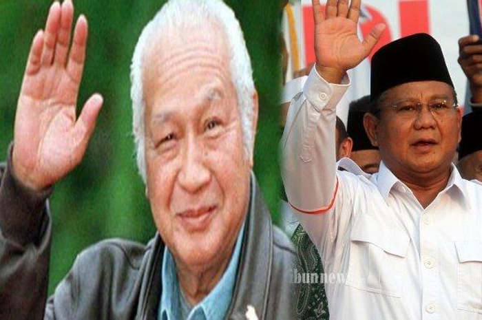 Presiden Ke-2 RI Jenderal Besar Soeharto beri restu kepada Prabowo Subianto-Puan Maharani maju pada Pilpres 2024.  
