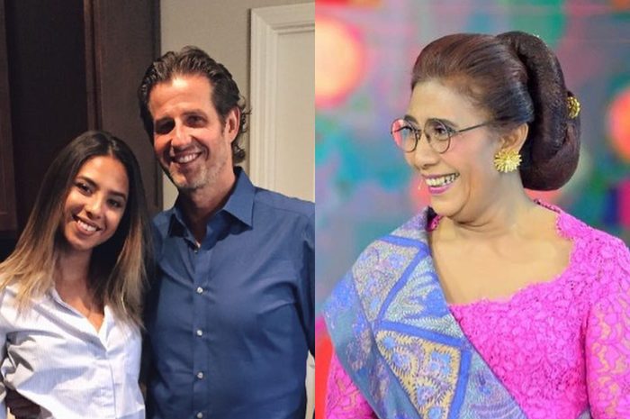 Kolase foto Nadine Kaiser-Daniel Kaiser-Susi Pudjiatuti