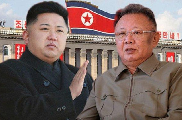 Kim Jong Un dan Kim Jong Il