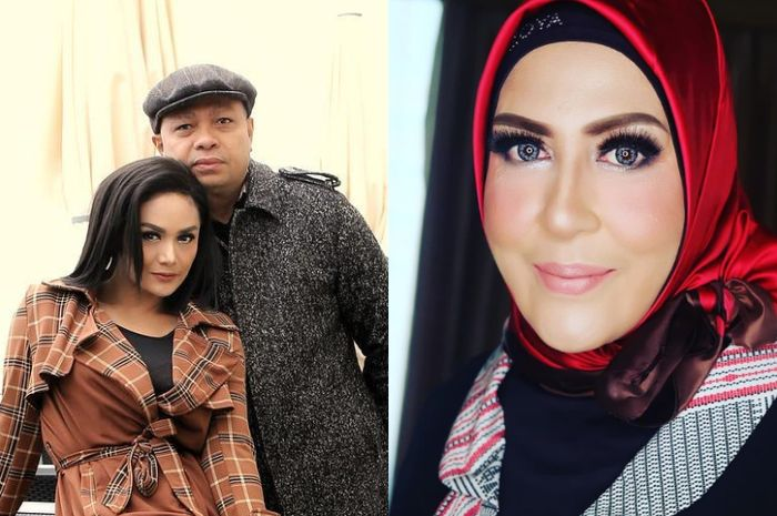 Krisdayanti bersama Raul Lemos dan mantan istri Raul Lemos.