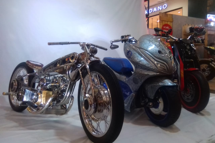 Tiga motor juara Honda Modification Contest (HMC) 2019 yang berlangsung di Yogyakara, (17/11/2019)