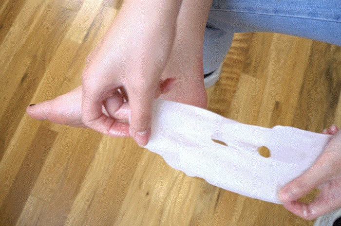 Sheet mask dipakai ke tumit