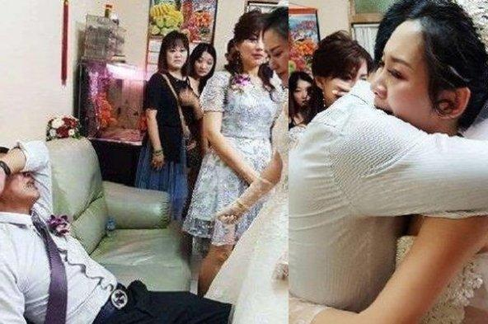 Seorang ibu kaget lihat suaminya nikah lagi saat hadiri pesta pernikahan