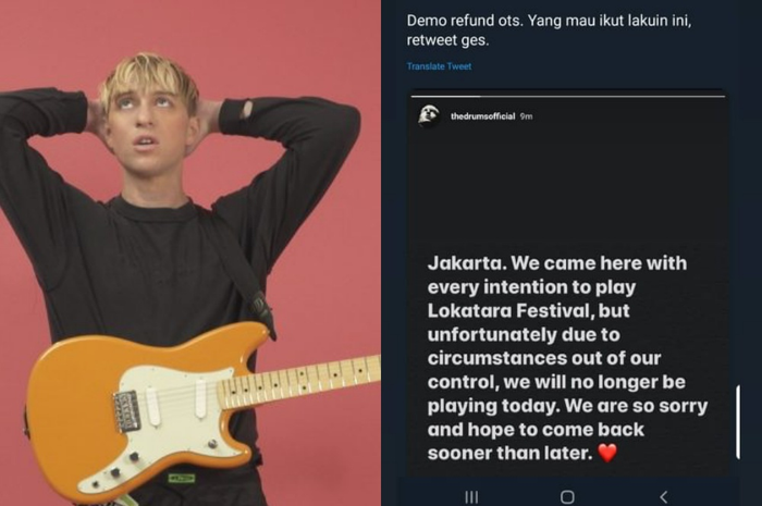 The Drums batal manggung di Lokatara Music Festival 2019