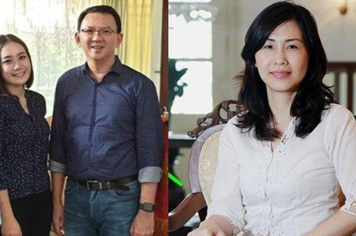 Ahok dan istrinya, Puput Nastiti Devi serta Veronica Tan 