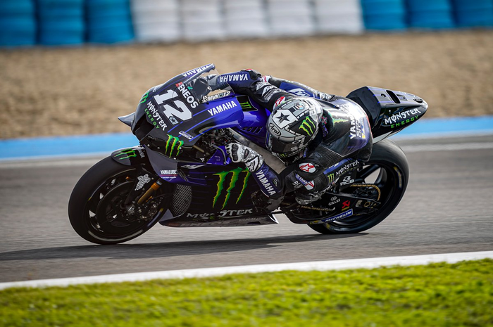 Maverick Vinales pede banget dengan prototipe Yamaha YZR-M1 2020 dibuktikan menjadi tercepat di tes pramusim MotoGP 2020 Jerez, (25-26/11/2019)