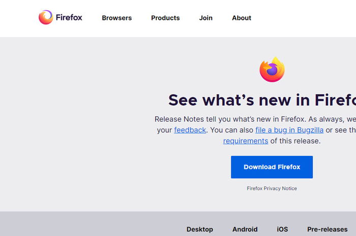 Fitur terbaru di Firefox 71.