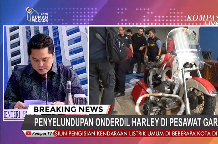 Spare part Harley-Davidson Shovelhead diselundupkan di pesawat Garuda Indonesia