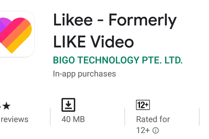 Aplikasi Likee di Google Playstore