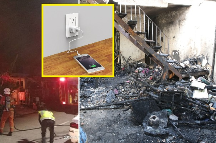 Kebakaran itu terjadi tak lain dan tak bukan karena penggunaan charger yang tidak asli atau charger kw. 