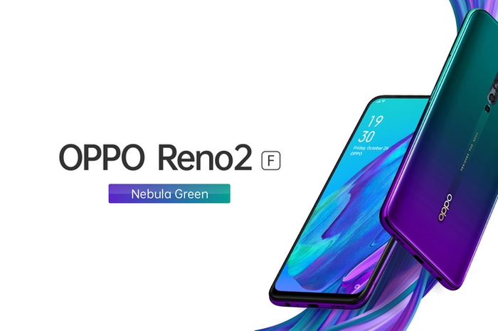 Oppo Reno2 F warna Nebula Green