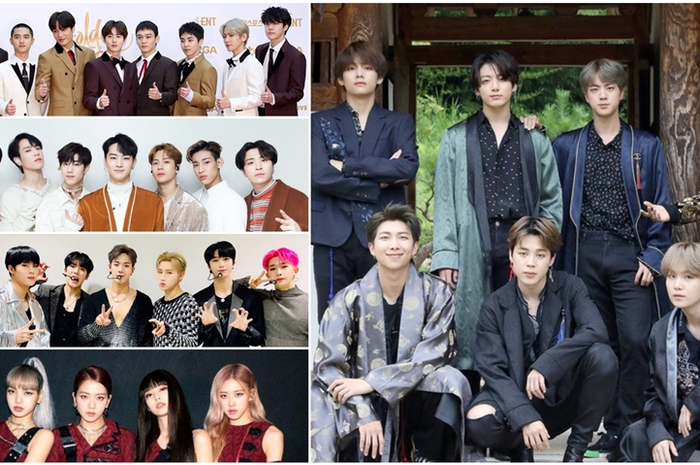 Akun Twitter idol K-Pop yang paling sering menerima mention di tahun 2019